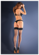 Bielizna-Pończochy kabaretka EROTICA CALZE 155 Czarne S/M - obrazek 3