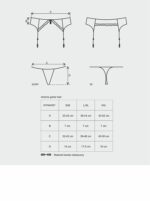 Stringi i pas do pończoch komplet obsessive l/xl - obrazek 3