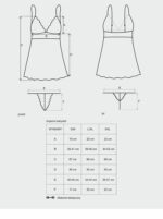 Koszulka koronkowa komplet stringi obsessive l/xl - obrazek 3