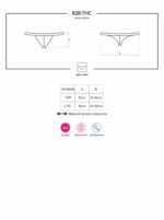 Stringi z wyciętym otwartym krokiem obsessive s/m - obrazek 6