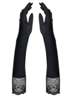 Rękawiczki długie do łokcia koronkowe obsessive - obrazek 3