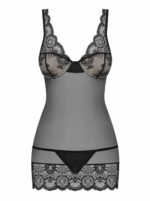 Zmysłowy komplet koszulka stringi obsessive l/xl - obrazek 6