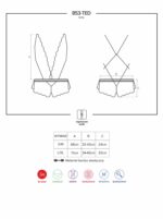 Koronkowe sex body prześwitujące obsessive s/m - obrazek 8