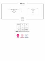 Erotyczne otwarte stringi koronkowe obsessive l/xl - obrazek 6