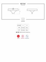 Stringi z rozciętym otwartym krokiem obsessive l/xl - obrazek 6