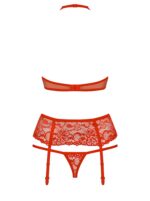 Czerwony komplet biustonosz stringi 838-seg-3 l/xl - obrazek 3