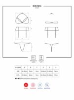 Czerwony komplet biustonosz stringi 838-seg-3 l/xl - obrazek 4
