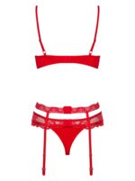 Komplet erotyczny pas stanik stringi obsessive lxl - obrazek 3