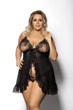 FOLI black chemise L+ ( czarna halka ) - obrazek 5