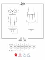 Gorset stringi czerwony sex komplet obsessive s/m - obrazek 4