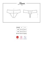 Koronkowe majtki stringi obsessive miamor l/xl - obrazek 4
