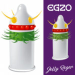 Prezerwatywy z fakturą wypustkami egzo jolly roger - obrazek 5