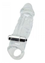 Realistyczna nakładka przedłużka penisa wibrująca - obrazek 4