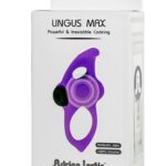 Elegancki silikonowy pierścień na penisa wibrujący