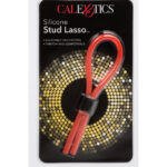 Pierścień-SILICONE STUD LASSO RED
