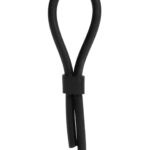 Pierścień-SILICONE STUD LASSO BLACK