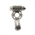 Wibrujący masażer pierścień erekcyjny podwójny - obrazek 3