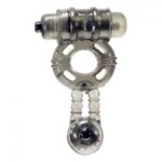 Wibrujący masażer pierścień erekcyjny podwójny - obrazek 4