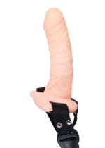Wibrator jak penis na paskach uprząż dildo 17cm - obrazek 8