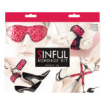 Zestaw-SINFUL BONDAGE KIT PINK