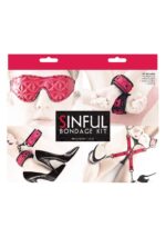 Zestaw-SINFUL BONDAGE KIT PINK - obrazek 5