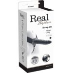 Wibrujący penis z pilotem strapon pusty sex 22cm