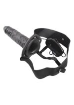 Wibrujący penis z pilotem strapon pusty sex 22cm - obrazek 3