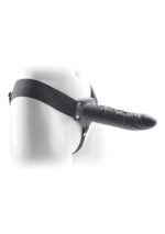 Wibrujący penis z pilotem strapon pusty sex 22cm - obrazek 6