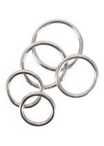 Metalowe stalowe pierścienie na penisa jądra 5szt - obrazek 7