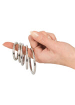 Metalowe stalowe pierścienie na penisa jądra 5szt - obrazek 9