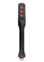 Pejcz-Long Leather Paddle With Heart - obrazek 3