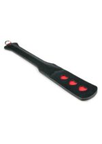 Pejcz-Long Leather Paddle With Heart - obrazek 4