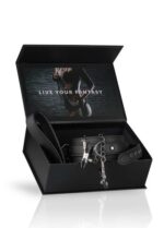 Wiązania-Leather Collar With Nipple Chains - obrazek 8