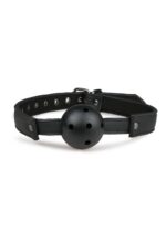 Knebel-Ball Gag With PVC Ball - Black - obrazek 4