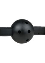 Knebel-Ball Gag With PVC Ball - Black - obrazek 5