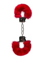 Kajdanki-furry handcuffs - red - obrazek 3