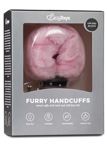 140720256874cbe86e24b.jpeg Kajdanki-furry handcuffs - pink - obrazek 1