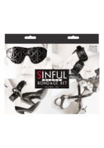 Zestaw-SINFUL BONDAGE KIT BLACK - obrazek 3