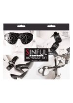 Zestaw-SINFUL BONDAGE KIT BLACK - obrazek 4