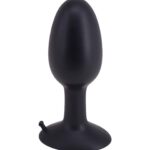 Obciążony korek analny przyssawka wibrujący średni