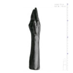 Czarne dildo do fistingu w kształcie ręki 43 cm - obrazek 6