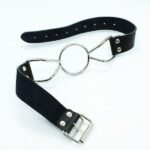 Knebel na szerokim pasku z rozwieraczem do ust sex - obrazek 4