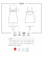 Biała koszulka stringi sex komplet obsessive l/xl - obrazek 6