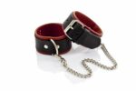 Damskie ozdobne kajdanki skórzane na nogi sex bdsm - obrazek 4