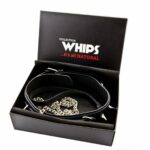 Skórzana obroża dla mężczyzn ćwieki bondage bdsm