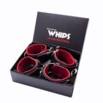 Skórzane kajdanki krzyżak dominacja bondage bdsm