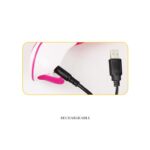 Aktywowany głosem wibrator z masażerem 21cm 12tryb - obrazek 9