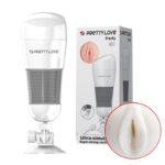 Realistyczna cipka pochwa masturbator z przyssawką - obrazek 4