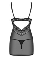 Erotyczna koszulka komplet stringi obsessive l/xl - obrazek 7