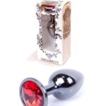 Sex plug korek analny stalowy z kryształem 2,7cm